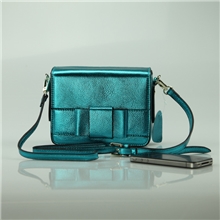 厂家批发2013新款荧光头层牛皮蝴蝶结真皮女包潮包欢迎加盟分销