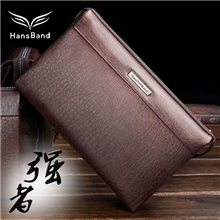 汉斯邦德男包新款头层牛皮男士包手包真皮包手拿包长款钱包手抓包