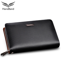 汉斯邦德新款手抓包男包男士手包真皮手拿包商务长款钱包特价批发