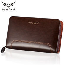 汉斯邦德男士手包真皮手拿包新款特价商务休闲牛皮钱包批发手抓包