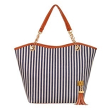 2013新款帆布包韩版链条手提单肩包女包竖条纹流苏包批发