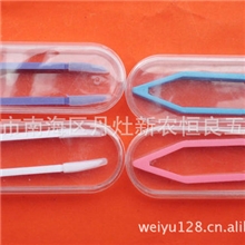 夹子套装活动双联盒套装镊子夹子隐形眼镜盒