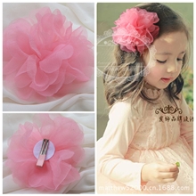 韩版儿童头饰皇冠儿童发饰品女童韩国蓬蓬纱发夹子MT04