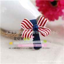 391韩牍儿童头饰儿童发夹儿童发饰海军风条纹边夹