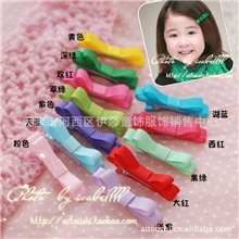 489韩版儿童头饰发饰品发夹韩版宝宝头花头饰全包布边夹