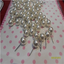 供应【七甲山】环保ABS仿珍珠耳钉8mm1毛钱1对，厂家直销批发。