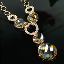 奢华奥地利进口水晶毛衣链长项链淘宝热卖水晶饰品批发饰品批