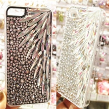 6*30mm平底长条水晶玻璃异形钻钻奢华羽毛diy手机壳美容贴钻