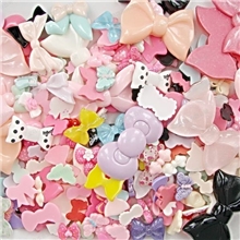 树脂蝴蝶结diy蝴蝶结仿真树脂福袋义乌树脂厂家批发