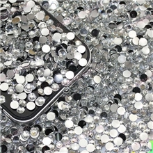 白色琉璃钻仿奥树脂钻14切面手机贴钻美甲贴钻饰品DIY配件批发