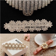 DIY手工蝴蝶结材料金丝花片DIY手工发饰材料批发长条金丝花片