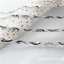 纯银元宝链批发纯银情侣项链s990纯银项链元宝链纯银