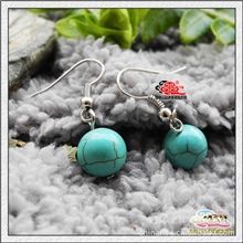 瑞康原创小饰品厂家直销批发外贸绿松石耳环/耳饰【ESSS0005】