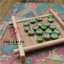 绿黄松石扁珠椭圆隔珠DIY散珠配珠配饰配件念珠配饰