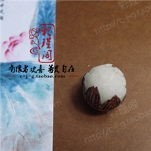 天然菩提根精雕莲花勒子顶珠配珠散珠隔珠配件吊坠