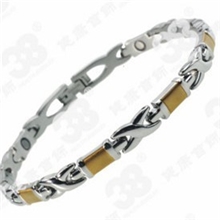 鸿益首饰厂8235钛钢保健饰品,磁性能量手链抗疲劳防辐射首饰