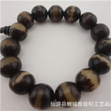 厂家直销天然菩提根佛珠双面梨花菩提子佛珠手链