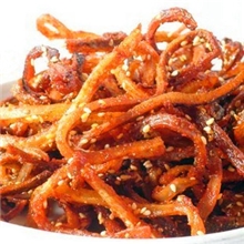 香辣扑鼻现烤蜜汁香辣芝麻鳗鱼丝软香鲜嫩超好吃