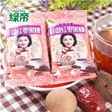 【绿帝】桂圆红枣老红糖产妇月子黑糖块台湾零食缓解痛经独立包装