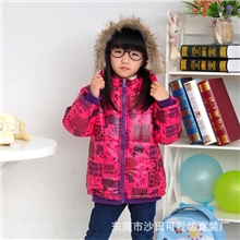2013女童冬款棉衣外套韩版亮皮红色童装棉衣中大童1120