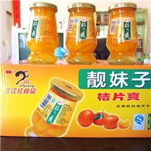 供应靓妹子桔片爽罐头继光系列产品248g*12瓶