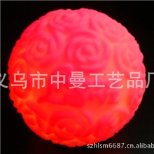 七彩小夜灯地摊热卖品玫瑰球小夜灯礼品灯情人节必备品