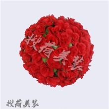 特价！搜荷美装仿真普通花球装饰绢布花球吊挂花球