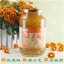 批发韩国正品农协蜂蜜生姜茶1千克美味营养丰富韩国进口休闲食