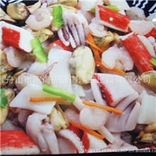 优质海鲜配菜精选贝类、鱿鱼、虾仁等舟山冷冻海鲜出口品质