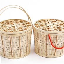竹篮，土鸡蛋大闸蟹草莓土特产竹篮子包装，安吉老凌竹篮厂批发