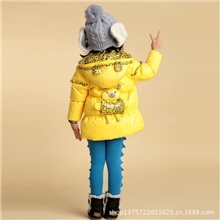 童装羽绒服正品新款女童羽绒服中长款儿童羽绒服巴拉巴拉同款外套