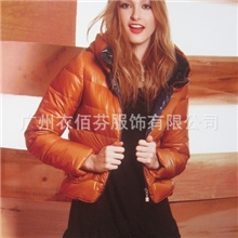 海贝专柜正品尾货批发冬装北京青年女海贝兔毛领羽绒服分份批发