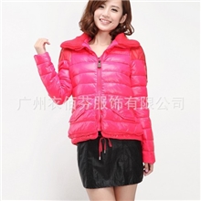 品牌女装尾货折扣女装兰柏莎妮羽绒服超低价批发走份中