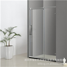 304不锈钢淋浴房单移门吊轮浴室门阳台门阳台隔断高档耐用