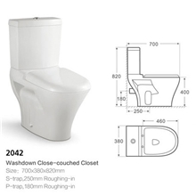 【卫浴厂家】潮州陶瓷出口马桶分体马桶坐便器出口加拿大马桶