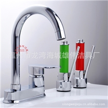 家居宾馆工程冷热水脸盆龙头双孔陶瓷盆龙头厂家直销