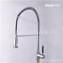 厂家直销高质量弹簧水龙头厨房龙头混水8010冷热水龙头