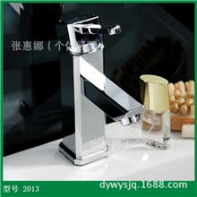 批发艺术盆台上洗面盆全铜高低款单孔冷热水龙头2013【1套起批】