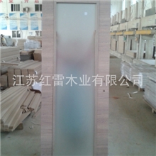 红雷木业时尚简洁型三聚氰胺横纹玻璃门系列