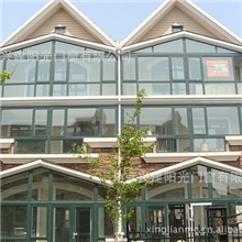 别墅阳光房制作人字顶阳光房设计钢化中空玻璃顶阳光房断桥铝