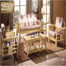 供应佛山【经济实用】实木沙发组合【进口橡木】布艺沙发套装