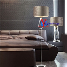 【厂家直销】高档水晶绒布台灯落地灯酒店宾馆会所工程灯具0824