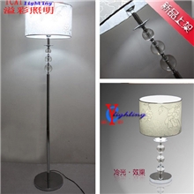 【厂家直销】布艺灯罩水晶台灯落地灯酒店客房台灯落地灯0816