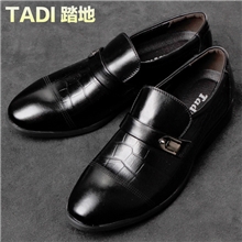 温州商务男士休闲皮鞋男鞋新款真皮夏季中年正装鞋子批发一件代发