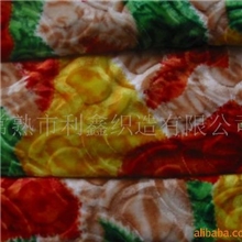 供应压花印花金丝绒,印花密丝绒