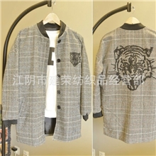 厚实羊毛呢羊绒立绒面料秋冬大衣外套面料2013年新款粗纺面料