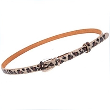 供应i时尚韩版百搭女士小金扣真皮细腰带漆皮糖果色细皮腰带