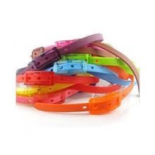 厂家直销环保男女糖果色荧光硅胶腰带防过敏时尚腰带（图）