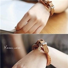 满100包邮淘宝热卖韩版饰品韩版时尚皮带式时尚手链1163