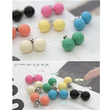 全网最低韩版饰品多种颜色糖果色圆形耳钉百搭糖果耳饰11549